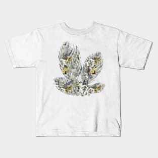 Floral Pattern in Pastel Tones Kids T-Shirt